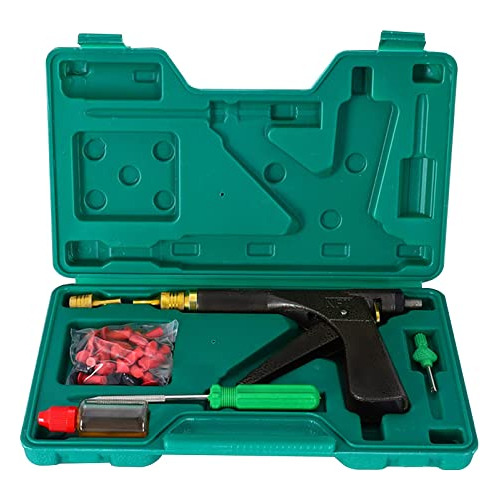 Tire Repair Kit, Heavy Duty Tire Plug Kit Deluxe Tubele...