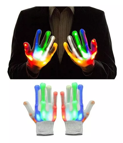 Guantes Con Luz Led De Colores Cosplay Fiestas