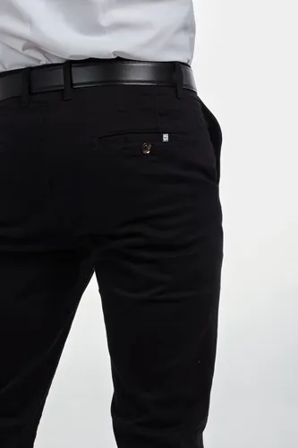 Pantalones de dril negro para hombres