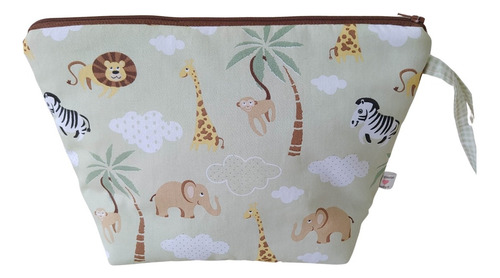 Necessaire Bebê Infantil Porta Fraldas Safári Organiza Baby