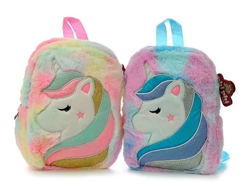 Mochila Espalda Ideal Unicornio Peluche