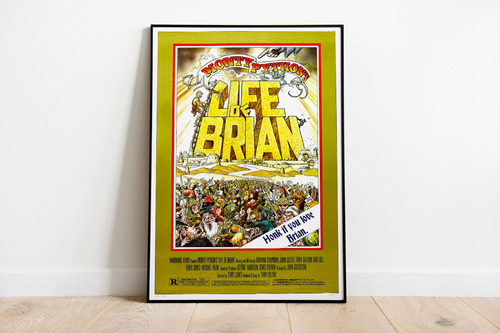 Poster Afiche Mp - La Vida De Brian 60x90 - Solo Lámina