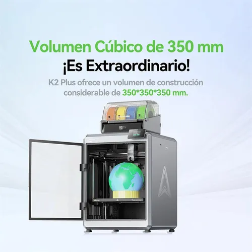 Impresora 3d Creality K2 Plus Combo Cfs 4 Colores | Sólidos