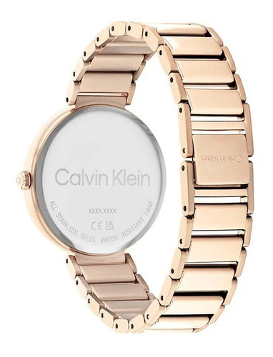 Reloj Calvin Klein Minimalistic Tbar P/mujer Acero 25200135 Oro Rosa