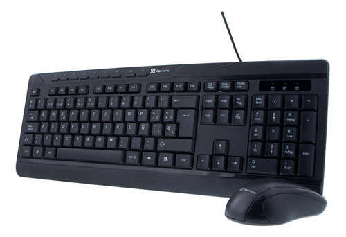 Teclado Y Mouse Klip Xtreme Deskmate Usb 1000dpi Negro