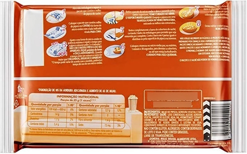 Pipoca Para Micro-ondas Cobertura Caramelo Yoki Pacote 160g