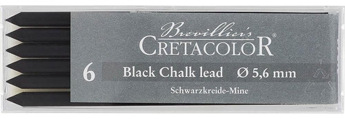 Artist Lead Black Chalk 6/pack