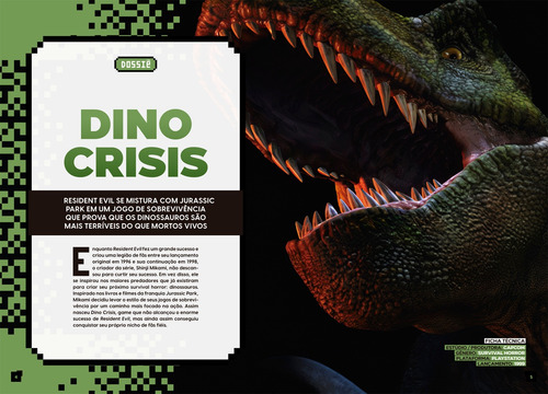 Bookzine OLD!Gamer - Volume 8: Dino Crisis, de Editora Europa. Editorial Editora Europa Ltda., capa mole em português, 2021