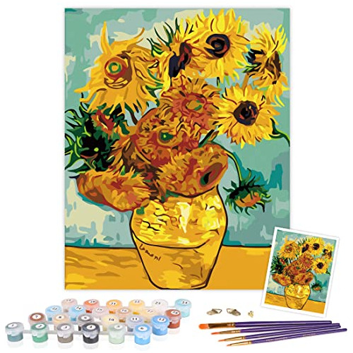 Kit De Pintura Al Óleo Por Números Adultos De 16x20 P...