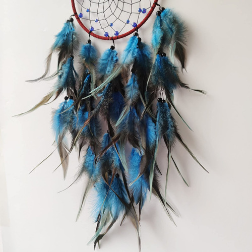 Soyuzu Atrapasueños Azul Atrapasueños Tejido Hecho A Mano