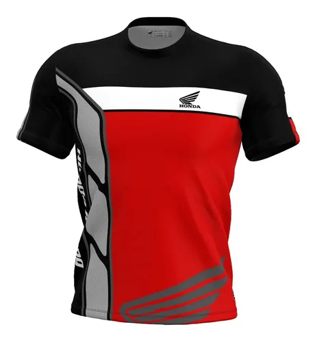 Camisa Honda Camiseta Manga Curta Da Honda Racing Filtro Uv