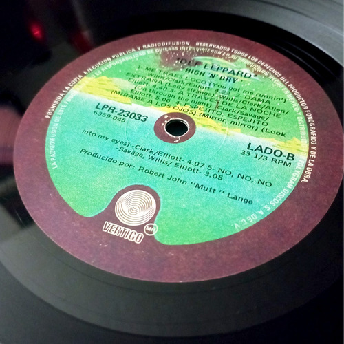 Vinilo Def Leppard High 'n' Dry (Usado)