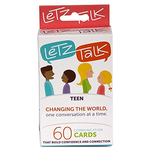 Letz Talk Conversation Cards For Teens - Comunicación Sdwcr