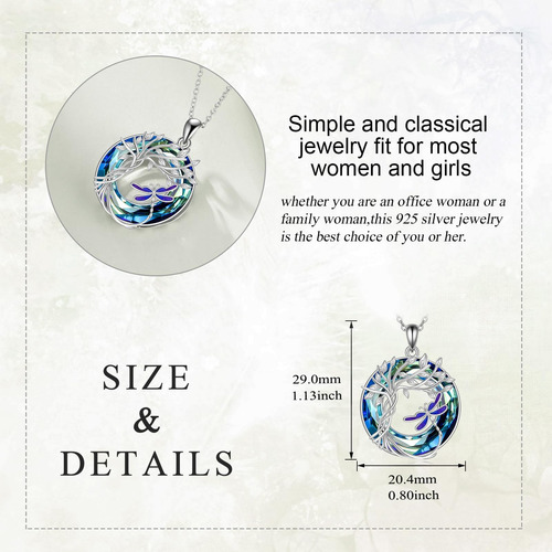 Collar De Libélula Para Mujer, Colgante De Libélula De Crist