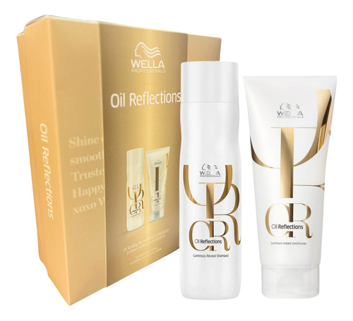 Shampoo Wella Oil Reflections kit wella shampoo+acondicionador de coco en botella de 450mL por 2 packs