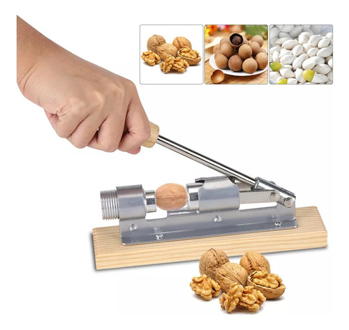 Cascanueces Mecánico De Acero Para Abrir Nueces Rápidamente