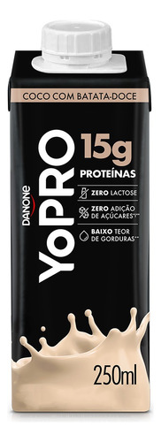 Bebida Láctea Coco Com Batata-doce 15g Proteínas 250ml Yopro