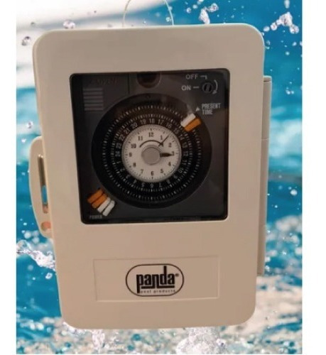 Timer Mecánico De Voltaje Dual Con Gabinete, Panda