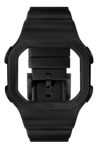 Pulseira E Caixa Para Relógio Champion Yot Preto