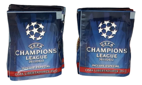 50 Sobres U E F A Champions League 2011/12 Y Copa Liber.2012 U.e.f.a. Champions League 2011/12 Incluye Especial Copa Libertadores 2012
