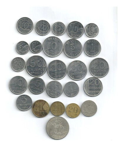 20 Centavos 1946 1950 1977 1986 +20 E 50 Cruzeiros 1984 +19m