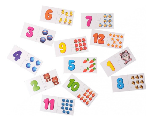 Kit Tabuleiro Numeros Formas Geometrica Quebra Cabeça