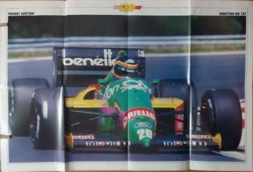 Thierry Boutsen - Benetton - Gp Hungria 1987 - Poster