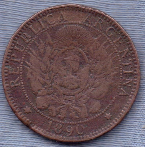 Argentina 2 Centavos 1890 *