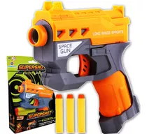 Lançador de Dardos Pistola Arminha Shoot Infantil Tipo Nerf 6 Dardos Mira e  Luz Importway BW142 - BEST SALE SHOP