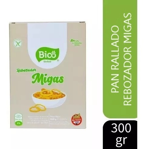 Rebozador Migas Bio Pan Rallado Sin Tacc Vegano 300gr