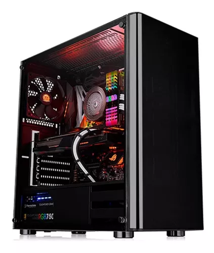 Gabinete Pc Gamer Chasis Caja Atx Vidrio Ventiladores Filtro