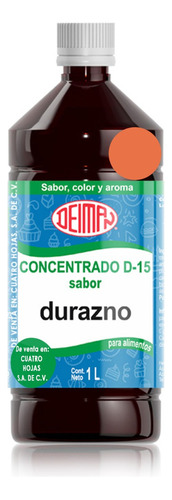 Concentrado Saborizante Sabor Durazno D-15 Deiman 1 L