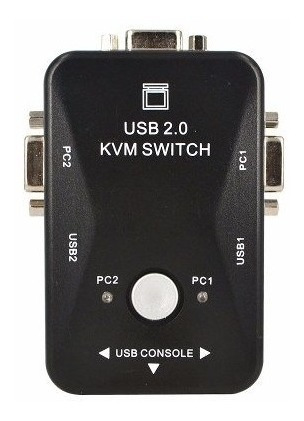 Switch Kvm Usb A Vga 2 Puertos Teclado Impresora Monitor
