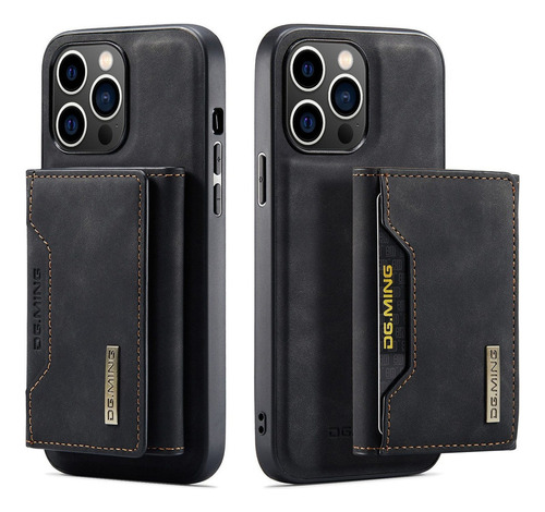 Funda Tipo Billetera Magnética Extraíble For iPhone 14 Pro