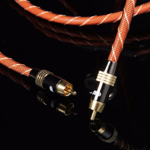 Imagen 6 de 8 de Cable Coaxial Digital Rca A Rca Macho Emk 1 Metro Premium