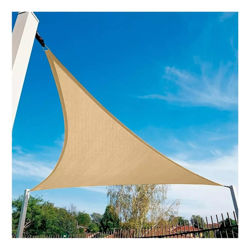 Toldo Vela Triangular 4x4x4 Sombra Cubierta Jardin Terraza