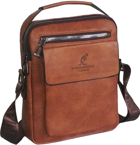 Imagen 2 de 6 de Morral Ejecutivo Oficina Porta Tablet Celular Cuero Pu