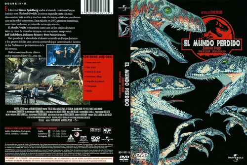 Parque Jurasico 2-  Jurassic Park 2. El Mundo Perdido Dvd