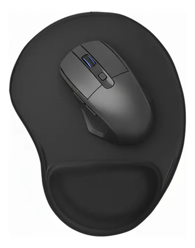 Suporte Mouse Pad Ergonômico Com Apoio De Punho Super Macio Preto