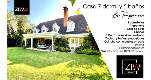 Casa 7 Dormitorios Y 5 Baños En Los Trapenses - Ziw Property