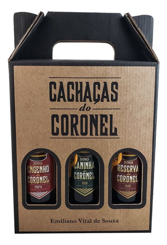 Kit 3 Cachaça Reserva Do Coronel 275ml