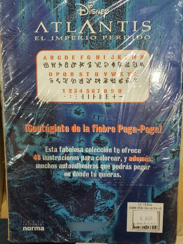 Libro:disney Atlantis- El Imperio Perdido- P/colorear Y Pega