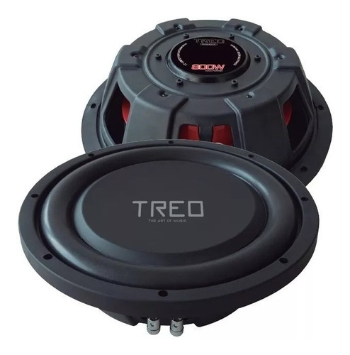 Subwoofer Plano 12 Doble Bobina 400 Rms 4 Ohm Treo Powerss12 Color Negro