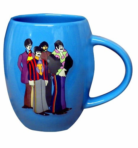 Taza Beatles Yellow Submarine En Relieve Cerámica 1/2 Lt Apr