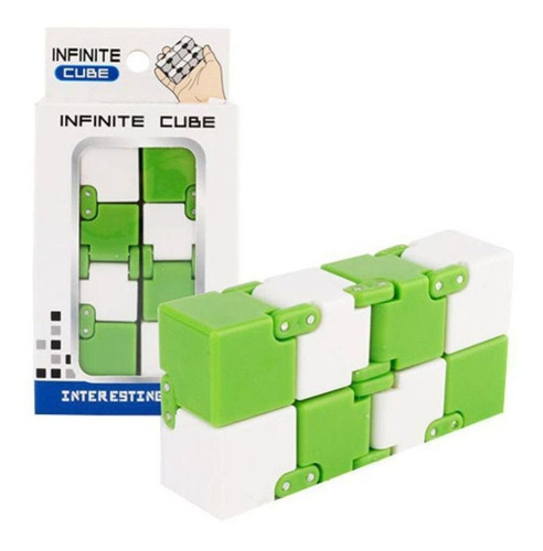 Cubo Infinito  Fidget Toy Antiestres  + Llavero Pop It (leer