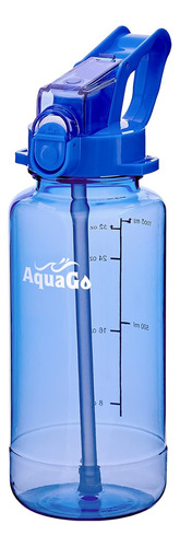 Aquago Botella De Agua Tritan De 32 Onzas Pajita, Botel...