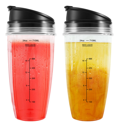 Vasos De Repuesto De 24 Oz Compatibles Con Nutri Bn401, Bn70