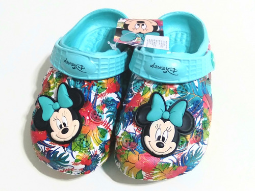 Sandalias Suecos Addnice Disney Minnie Aqua Rota Deportes