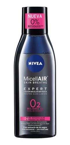 Locion Micelar Nivea Micellair Expert Bifas O2 200ml