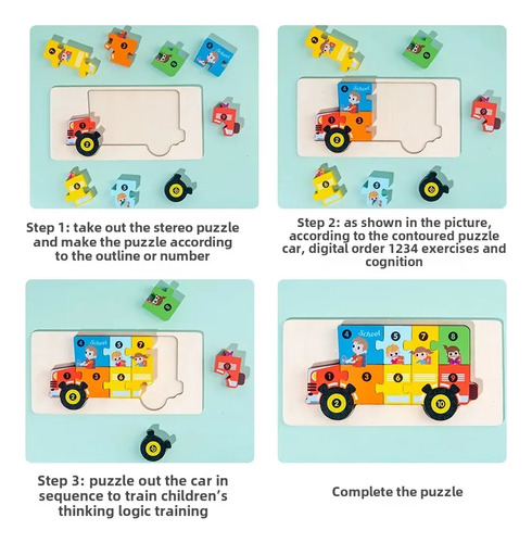 Parent-child Puzzle Pig - Educational 3d Wooden Puzzle